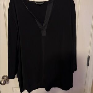 Banana Republic Black V-Neck Blouse